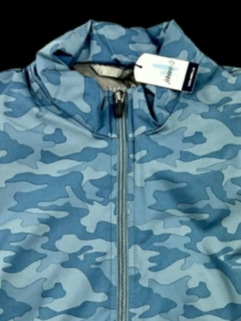 NEW Johnnie-O Mens Medium Camo Lightweight Full Zip Puffer Vest Jacket $178